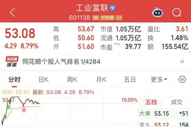 苹果发布史上最薄iPhone，果链巨头工业富联盘中触及涨停图片