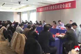 政协委员分组讨论区委书记刘国成讲话和区政协十四届常务委员会工作报告和提案工作报告图片