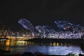 蓄势待发！挑战吉尼斯世界纪录，万架无人机彩排震撼重庆夜空图片
