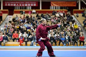 （体育）武术——中国武术队在美国旧金山湾区交流表演图片