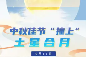 星空有约｜中秋可赏土星合月图片