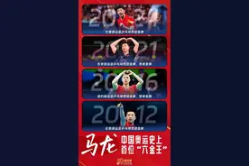六金王！马龙成为奥运金牌最多的中国运动员图片