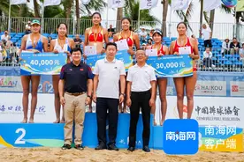 2024年全国沙滩排球巡回赛（总决赛）海口收官 海南女队获第六名图片