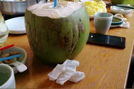 在海南学砍椰子，不但有趣还能悟到一些生活哲理图片