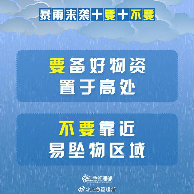 暴雨来袭牢记“10要10不要”