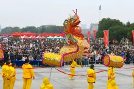 “非遗过大年 欢乐闹元宵”咸宁市2025年元宵节庙会暨全市舞龙舞狮大赛在市人民广场热闹上演图片