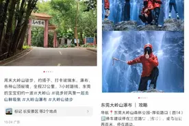 严禁组织旅游团前往未开发区域！东莞大岭山森林公园发布通告图片