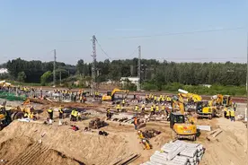 郓城梁山车站改造顺利  雄商高铁建设取得突破性进展图片