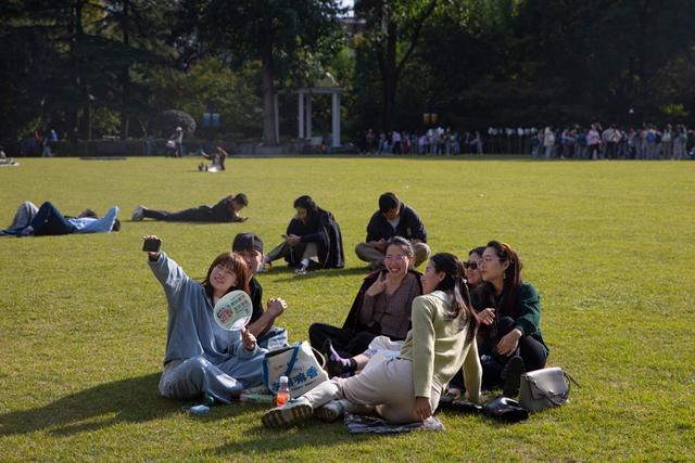 申城秋日暖阳上线，公园街头处处好风景