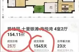 广东惠州154平方米海景房仅售25万元？记者求证图片