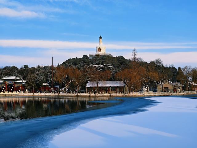 银装素裹美如画，这是初雪为北海公园写下的限定情诗