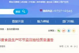广东省佛山市禅城区市场监督管理局2025年第二季度食品生产环节监督抽检质量通告图片