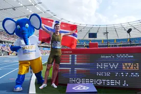 （体育）田径——钻石联赛西里西亚站：因格布莱特森打破男子3000米世界纪录图片