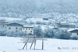 云南香格里拉：暮春飞雪 美景如画图片