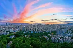 红了！粉了！福州晚霞刷屏了图片