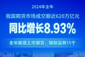 2024年期货市场全年成交额同比增长8.93%图片