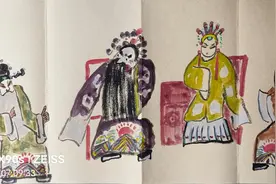 戏曲人物画里的中华传统文化图片