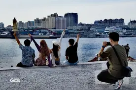 夏天最浪漫的事，就是我们一起在小麦岛看夕阳！图片