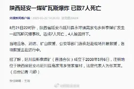 延安一煤矿瓦斯爆炸致7人死亡图片