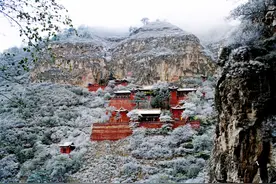 暴雪后五台山台顶及缆车不开放，恒山摆渡车停运，山西多景区临时关闭图片