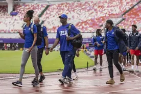 俊男美女大长腿，天体成流动的T台！世界田联接力赛一触即发图片