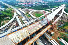 烟台市最大互通立交建设迎新进展图片