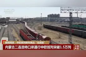 中欧班列新年跑出“加速度”反映外贸稳中向好 “钢铁驼队”广受青睐图片