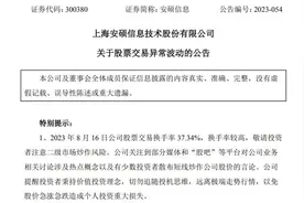 被媒体列为互联网金融概念股，安硕信息公告忙撇清：我不是图片