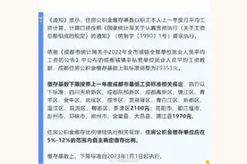 成都市住房公积金缴存基数调整图片