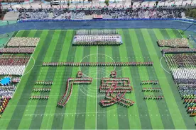 尽显青春风采 四川广安市第十一届学生运动会暨2025年青少年锦标赛开幕图片