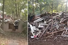 美国女子度假归来发现家成废墟 建筑公司称拆错了图片