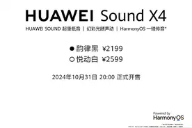华为Sound X4今日开售 售价2199元起图片