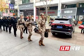 新田公安深入开展公安武警联勤巡逻图片