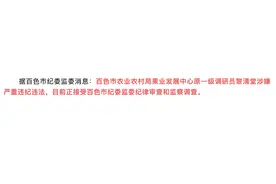 涉嫌严重违纪违法！百色市农业农村局果业发展中心原一级调研员黎清堂被查图片