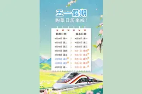 提醒！明天可买五一当天火车票图片