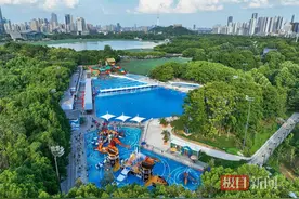 武汉最大天然水上乐园——月湖天然水上乐园开园试运营图片