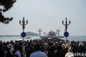 人均消费近1200元！“五一”栈桥“来了一亿人”海边满是帐篷图片
