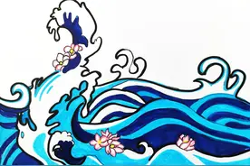 绘画：浪花｜烟台中小学生“才艺秀”作品选登图片