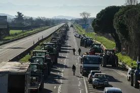 焚烧干草、筑起“拖拉机围城”，农民抗议浪潮席卷欧洲图片