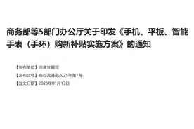 新年换手机，国补标准来了！1月20日起实施上海已明确→图片
