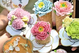 建筑设计师在洛阳创业卖文创冰淇淋走红 逼真的牡丹造型让年轻人“种草”，成逛古都、游龙门的CP组合图片