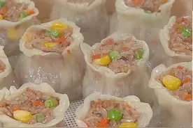 谁会拒绝胖乎乎的烧麦，一口下去又香又糯！图片