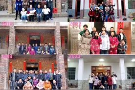 湖南小伙坚持十年拍摄春节全家福，拜年时送亲戚上一年照片：感觉坚持很有意义图片