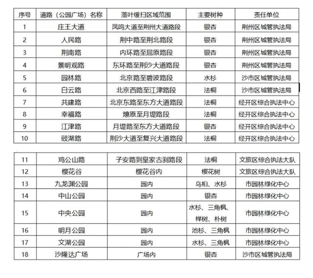 落叶缓扫！荆州城区打卡地图来啦~