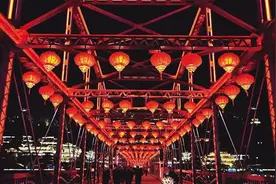 花灯璀璨耀金城 流光溢彩迎新春：兰州市多县区迎春灯会分别亮灯图片