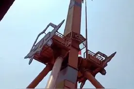 “腿都软了”，大摆锤最高点悬停空中1分钟，乐园回应图片