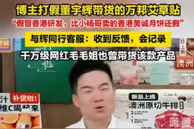 王海再次打假董宇辉，带货的艾草贴被曝假冒香港研发…图片