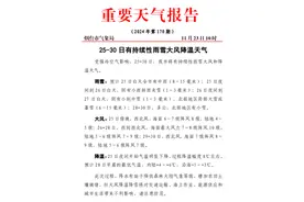 局部大雪或暴雪！25—30日，烟台或迎持续性雨雪大风降温天气图片