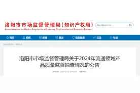 河南省洛阳市市场监督管理局发布2024年冬季取暖小家电、家用燃气灶及相关产品质量监督抽查情况图片