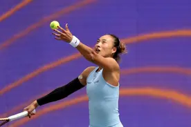 郑钦文，止步八强图片